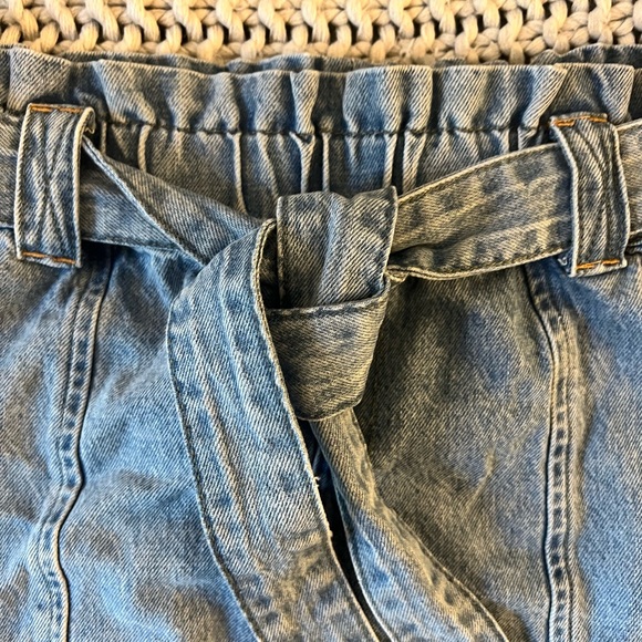 NWT Blank NYC Moon River Paper Bag Denim Mini Skirt - Picture 8 of 13